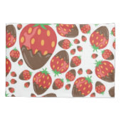 Aardbeienpatroon Kussensloop (Achterkant)