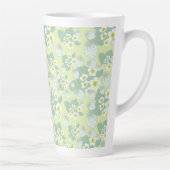 Aardbeienpatroon Latte Mok (Rechts)