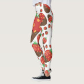 Aardbeienpatroon Leggings (Links)