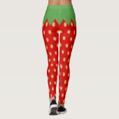 Aardbeienpatroon Leggings (Achterkant)