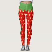 Aardbeienpatroon Leggings (Voorkant)