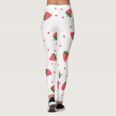 Aardbeienpatroon Leggings (Achterkant)
