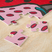 Aardbeienpatroon Legpuzzel (Zijkant)