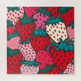 Aardbeienpatroon Legpuzzel