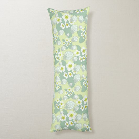 Aardbeienpatroon Lichaamskussen (Achterkant (Verticaal))