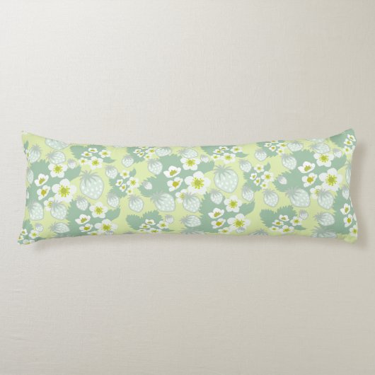 Aardbeienpatroon Lichaamskussen (Voorkant)