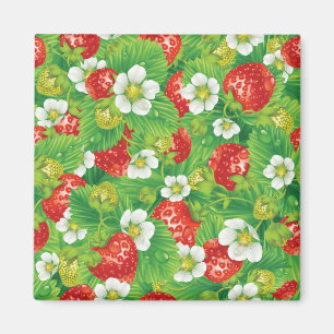 Aardbeienpatroon Magneet