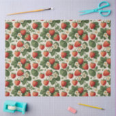  aardbeienpatroon met bloesems tissuepapier (Craft)