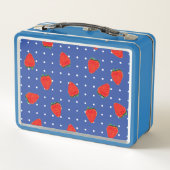 Aardbeienpatroon met stippen (Achterkant)
