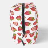 Aardbeienpatroon monogram voornaam toilettasje (Rechts)