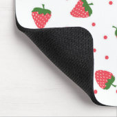 Aardbeienpatroon Muismat (Hoek)