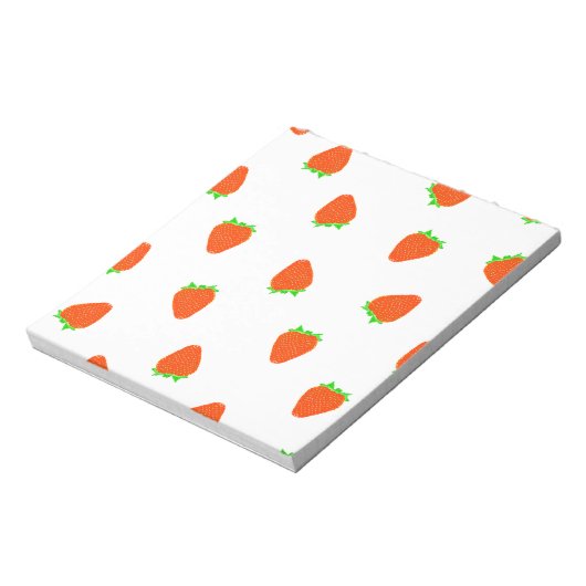 aardbeienpatroon notitieblok (Linkerzijde)