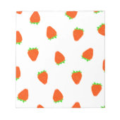 aardbeienpatroon notitieblok (Voorkant)