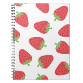 Aardbeienpatroon Notitieboek (Voorkant)