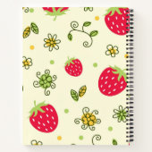 Aardbeienpatroon Notitieboek (Achterkant)