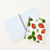 Aardbeienpatroon Notitieboek (Binnen)