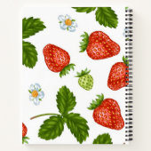 Aardbeienpatroon Notitieboek (Achterkant)