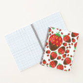 Aardbeienpatroon Notitieboek (Binnen)