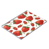 Aardbeienpatroon Notitieboek (Linkerzijde)