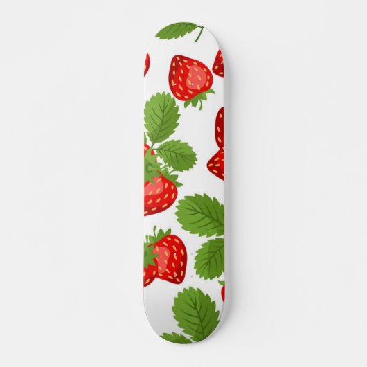 Aardbeienpatroon Persoonlijk Skateboard (Voorkant)