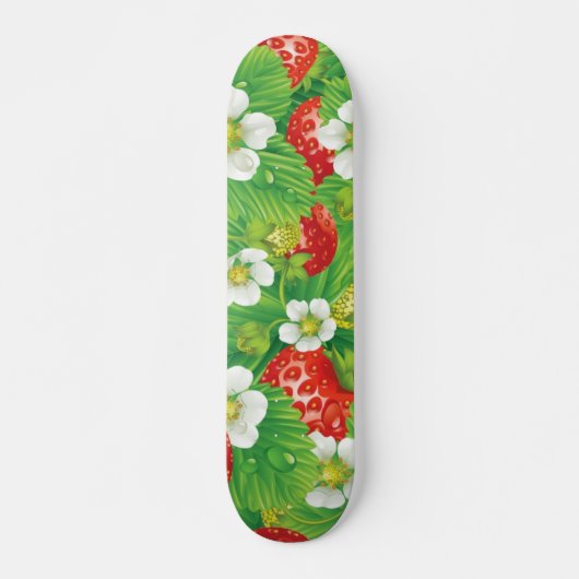 Aardbeienpatroon Persoonlijk Skateboard (Voorkant)