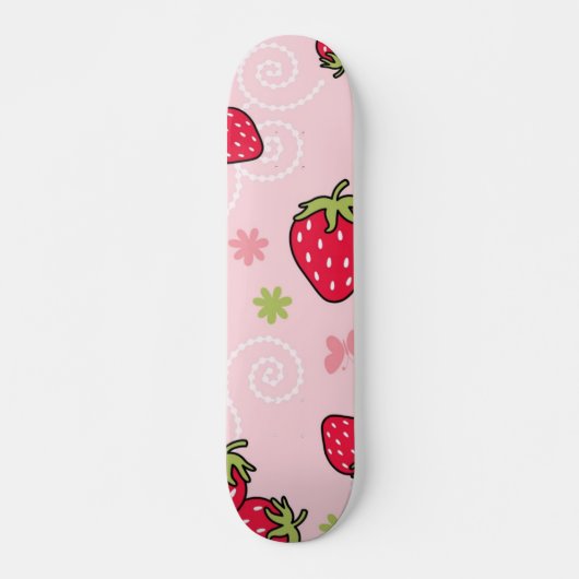 Aardbeienpatroon Persoonlijk Skateboard (Voorkant)