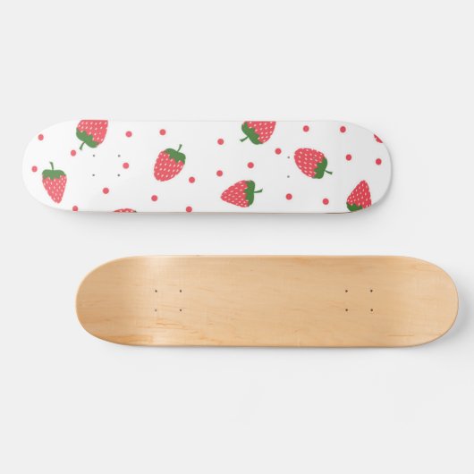 Aardbeienpatroon Persoonlijk Skateboard (Horizontaal)