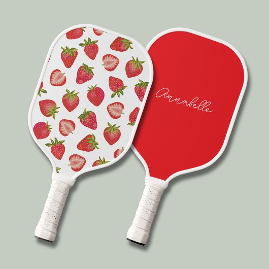 Aardbeienpatroon Pickleball Paddle