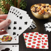 Aardbeienpatroon Pokerkaarten (Insitu)