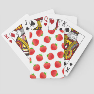 Aardbeienpatroon Pokerkaarten