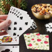 Aardbeienpatroon Pokerkaarten (Insitu)