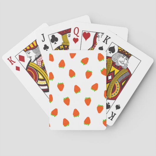 aardbeienpatroon pokerkaarten (Achterkant)