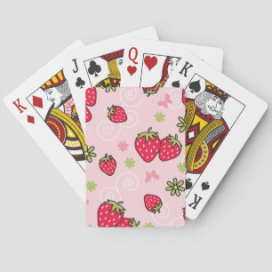 Aardbeienpatroon Pokerkaarten