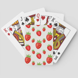 Aardbeienpatroon Pokerkaarten