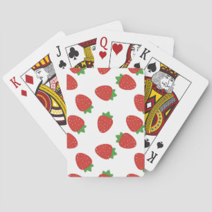 Aardbeienpatroon Pokerkaarten