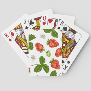 Aardbeienpatroon Pokerkaarten