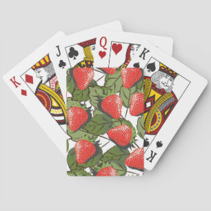 Aardbeienpatroon Pokerkaarten