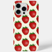 Aardbeienpatroon, Rode Aardbeien, Fruit, Blad Case-Mate iPhone Case (Achterkant)