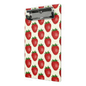 Aardbeienpatroon, rode aardbeien, fruit, blad mini klembord (Angled2)