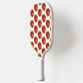 Aardbeienpatroon, rode aardbeien, fruit, blad pickleball paddle (Links)