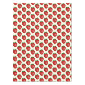 Aardbeienpatroon, rode aardbeien, fruit, blad tafelkleed (Voorkant)