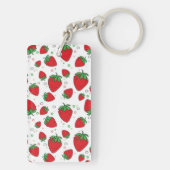 Aardbeienpatroon Sleutelhanger (achterkant)
