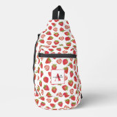 Aardbeienpatroon Sling Bag (Voorkant)
