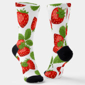 Aardbeienpatroon Sokken (Gebogen)