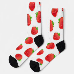 Aardbeienpatroon Sokken