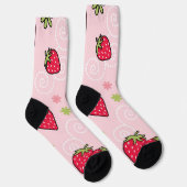 Aardbeienpatroon Sokken (Rechts)