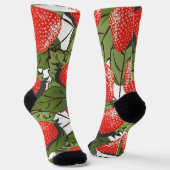 Aardbeienpatroon Sokken (Gebogen)
