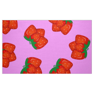 Aardbeienpatroon Stof