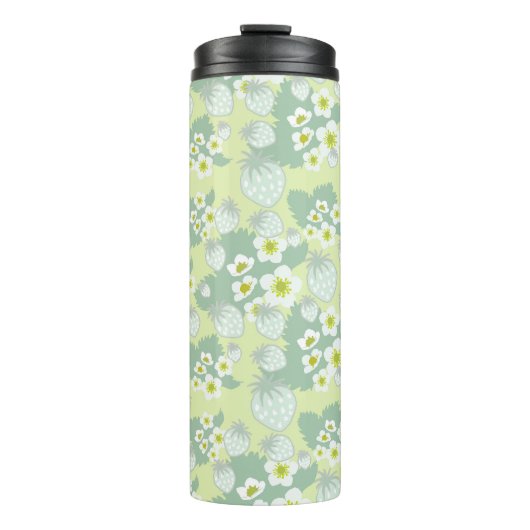 Aardbeienpatroon Thermosbeker (Voorkant)