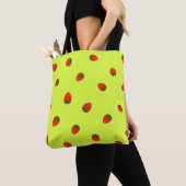 Aardbeienpatroon Tote Bag (Dichtbij)